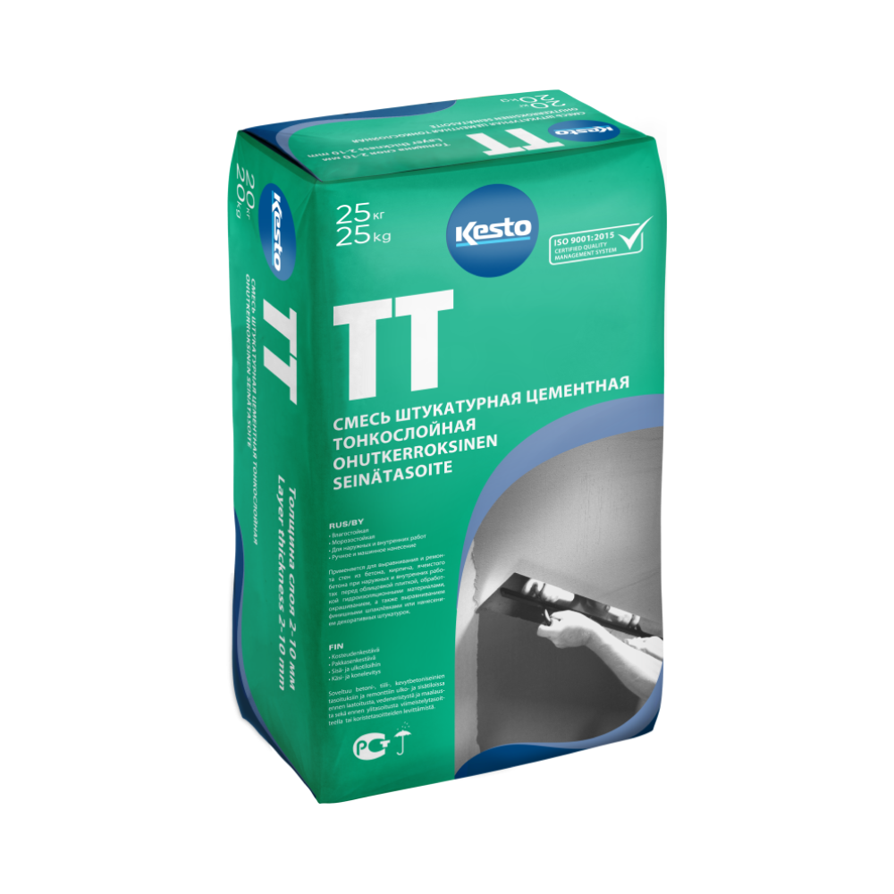 Kesto TT  штукатурная цементная тонкослойная | Kesto (Kiilto)
